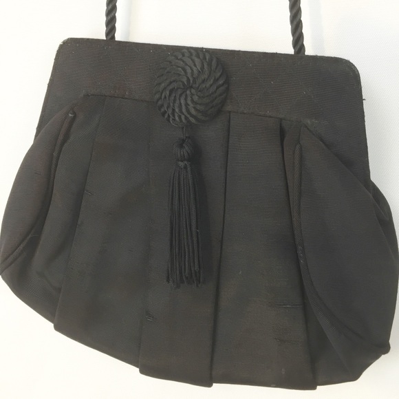 VTG Liz Claiborne womens Black dress evening bag - Picture 1 of 6